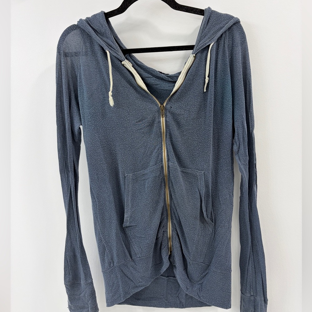 Brandy Melville Blue Zip with Holes